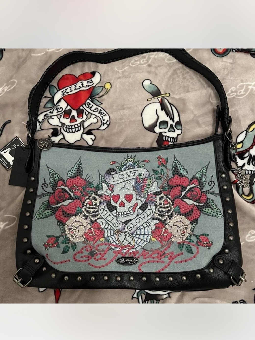 Ed hardy hobo bag NWT